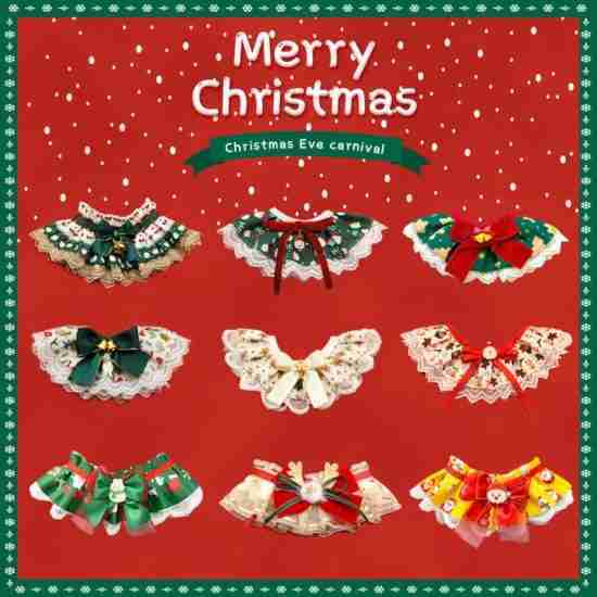 Christmas Lace Scarf Collar - 相册1