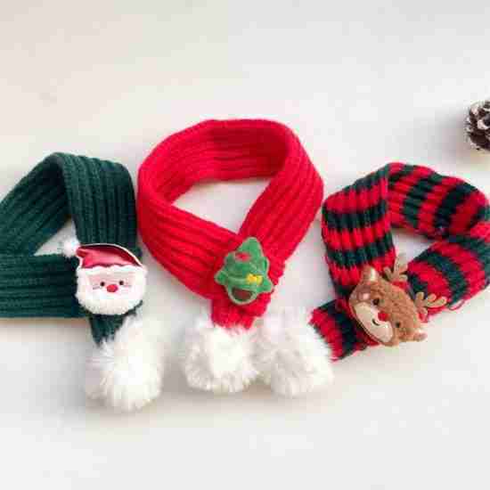 Knitted Christmas Cartoon Scarf - 相册2