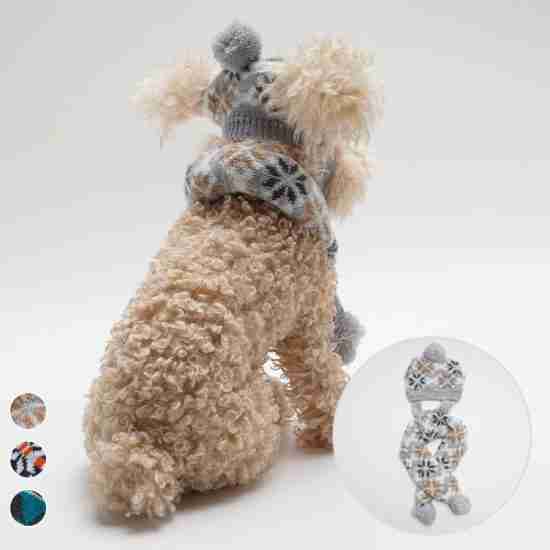 Knitted Christmas Hat & Scarf Set - 相册2