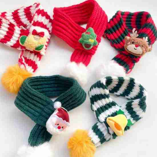 Knitted Christmas Cartoon Scarf - 相册3