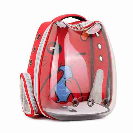 Cute Transparent Capsule Pet Carrier Backpack - 相册2 Cute Transparent Capsule Pet Carrier Backpack - 相册2