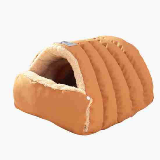 Closed Faux Leather Pet Bed - Winter Windproof Wholesale