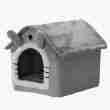 All - Season Pet House (Cats/Dogs, Enclosed, Removable Bed)