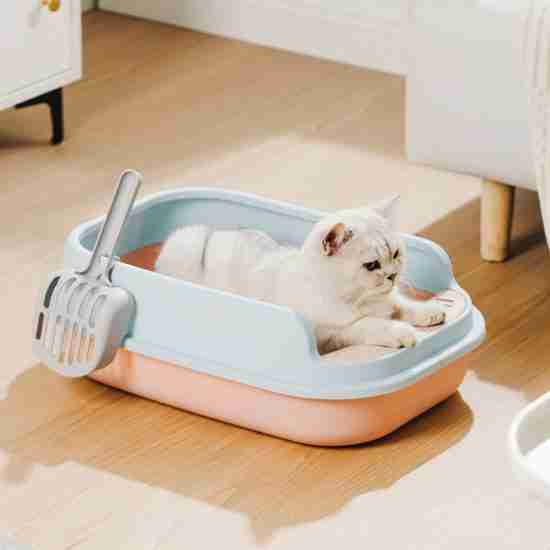 XL Semi-Enclosed Cat Litter Box (with Scoop, Wholesale - 相册1 XL Semi-Enclosed Cat Litter Box (with Scoop, Wholesale - 相册1