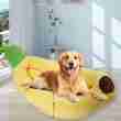 Banana-Shaped 4-Season Pet Mat - Washable Warm Pet Bed - 相册3