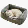 Square Pet Bed - 4-Season Warm for Small/Medium Dogs/Cats