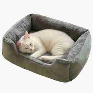 Square Pet Bed - 4-Season Warm for Small/Medium Dogs/Cats