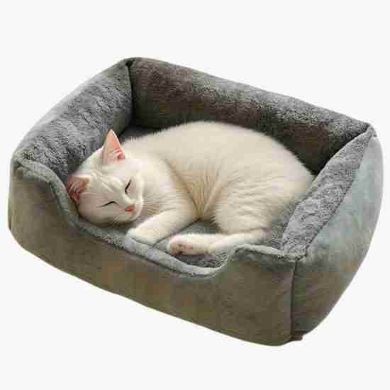 Square Pet Bed - 4-Season Warm for Small/Medium Dogs/Cats