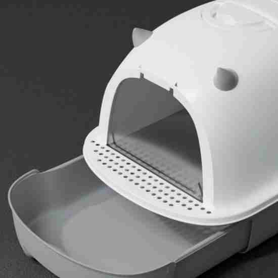Jumbo Full-Enclosed Foldable Cat Litter Box - Odor-Proof Anti-Splash - 相册1 Jumbo Full-Enclosed Foldable Cat Litter Box - Odor-Proof Anti-Splash - 相册1