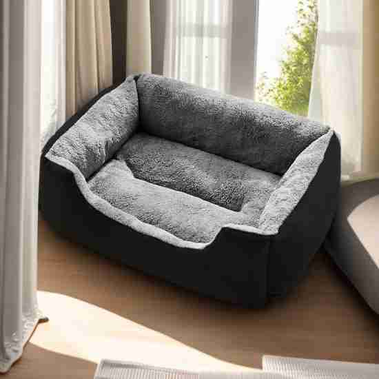 Square Pet Bed - 4-Season Warm for Small/Medium Dogs/Cats - 相册1