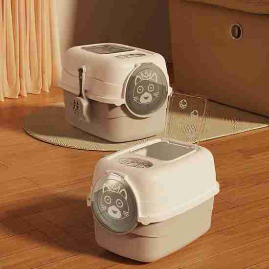 All-Size Enclosed/Semi-Enclosed Cat Litter Box - Odor-Proof (Bestseller) - 相册3