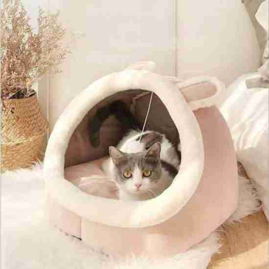 Winter Fleece Slipper Pet Bed - Warm for Small Pets - 相册3