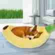 Banana-Shaped 4-Season Pet Mat - Washable Warm Pet Bed - 相册2