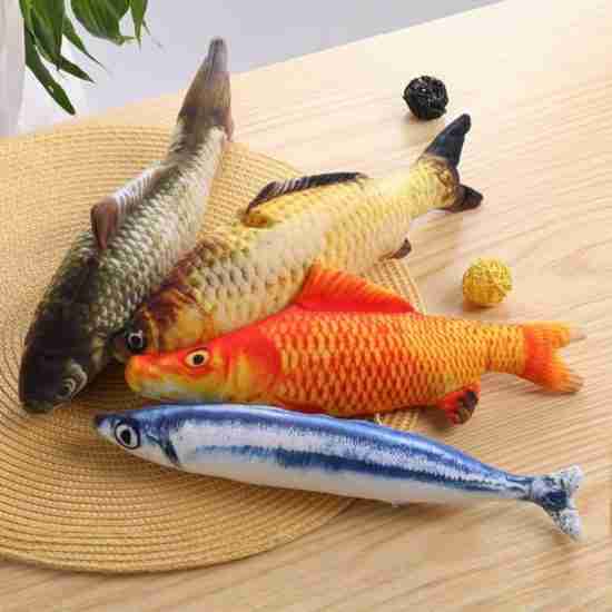 Catnip Plush Fish Cat Toy (Wholesale Molar Chew for Kittens & Adult Cats) Colors are randomly distributed - 相册2