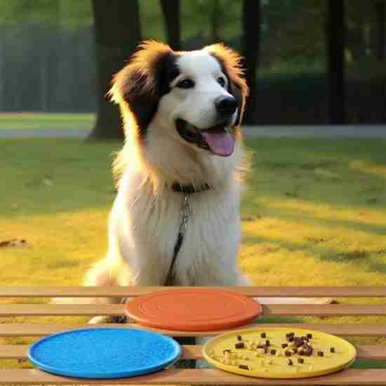 Wholesale Outdoor Dog Frisbee (TPR Floating Bite-Resistant Toy for Medium/Large Breeds) Colors are randomly distributed. - 相册2