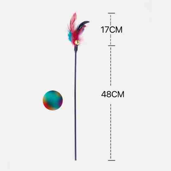 65cm/50cm Cat Teaser Toy (Feather Bell, Manufacturer Wholesale) - 相册3 65cm/50cm Cat Teaser Toy (Feather Bell, Manufacturer Wholesale) - 相册3